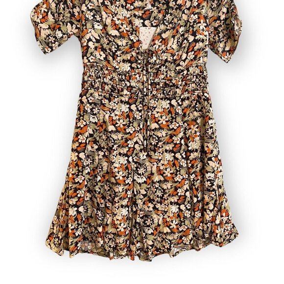 Free People Dress,  Forget Me Not Floral Print, Black, Size 6, new with tag - Picture 10 of 15